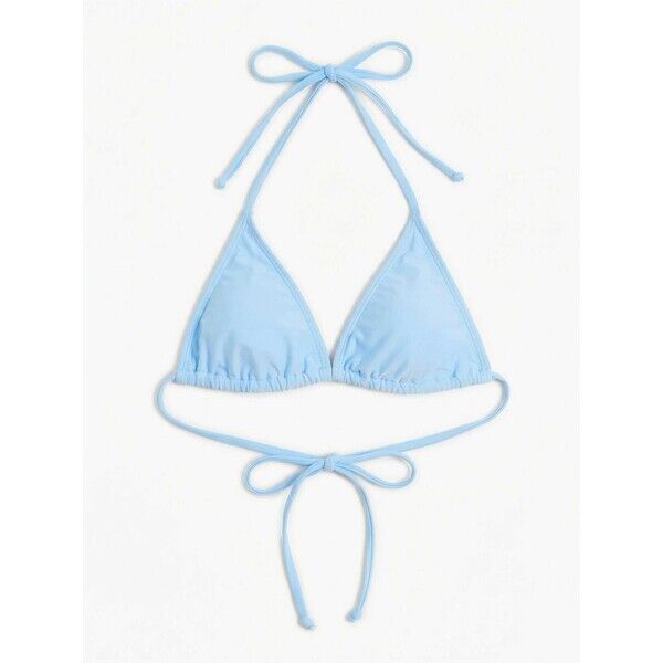Cropp Błękitny wiązany stanik od bikini 382IF-50X