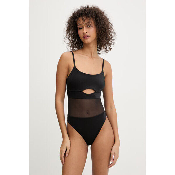 Armani Exchange strój kąpielowy jednoczęściowy damski  czarny XW002354 AF22076 XW002354.AF22076