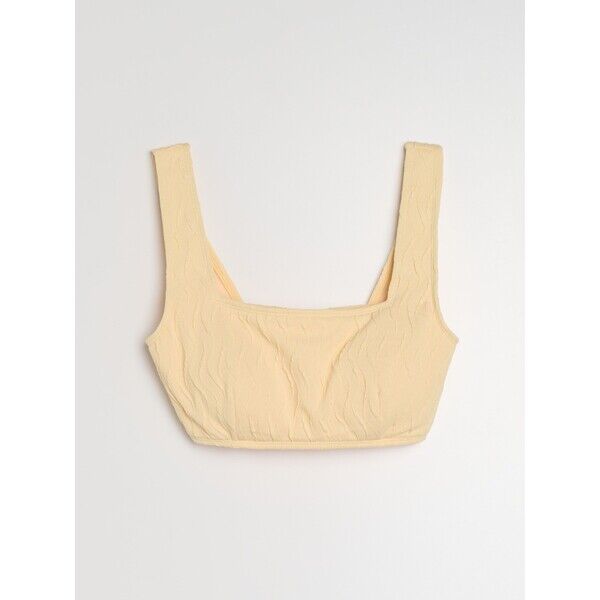 Sinsay Strukturalna góra od bikini typu beach top 446GU-12X