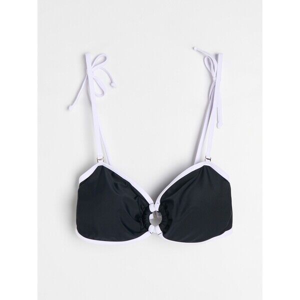 Sinsay Góra od bikini bandeau z kontrastową lamówką 672GU-99X