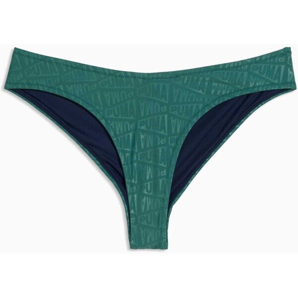Damskie brazylijskie figi kąpielowe PUMA petrol green