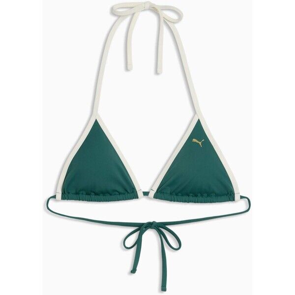 Trójkątny biustonosz bikini PUMA Swim petrol green