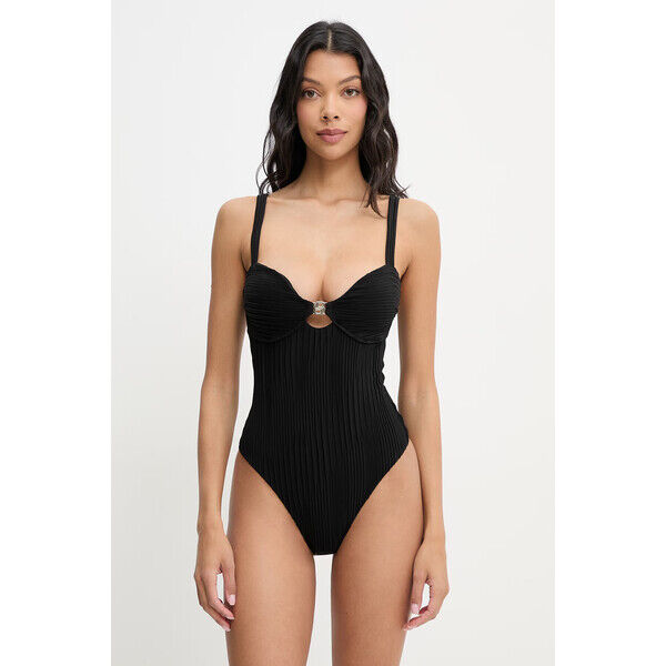BOSS strój kąpielowy jednoczęściowy damski SWIMSUIT_DOUBLE B  czarny 50561334