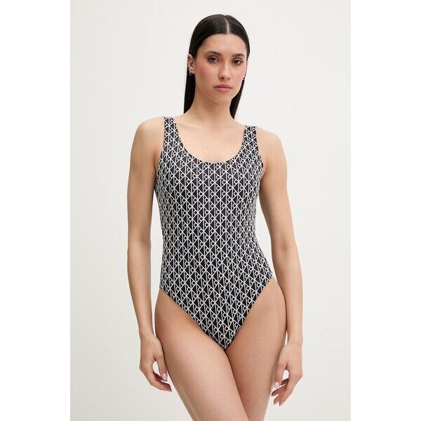 Calvin Klein strój kąpielowy jednoczęściowy damski  czarny LV00Q61205