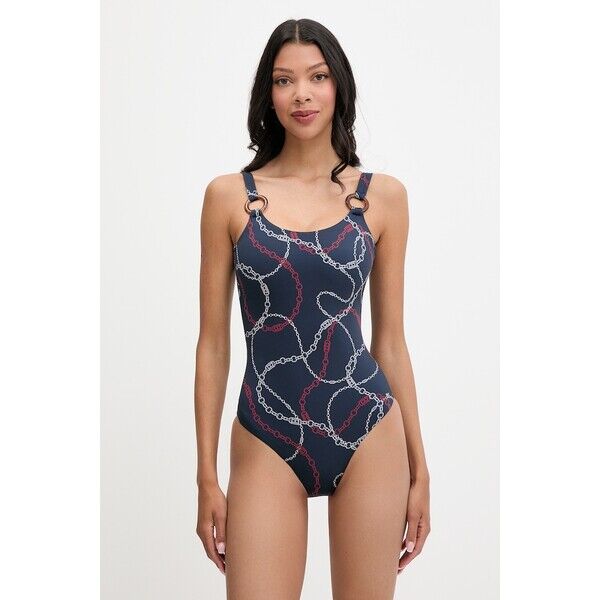 Tommy Hilfiger strój kąpielowy jednoczęściowy damski  granatowy UW0UW06481