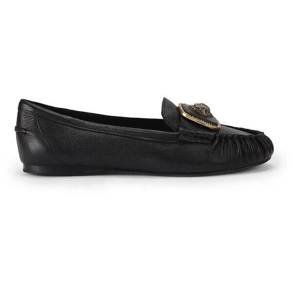 Kurt Geiger London mokasyny damskie skórzane Pimlico Moccasin Black Leather  czarne 5596300109