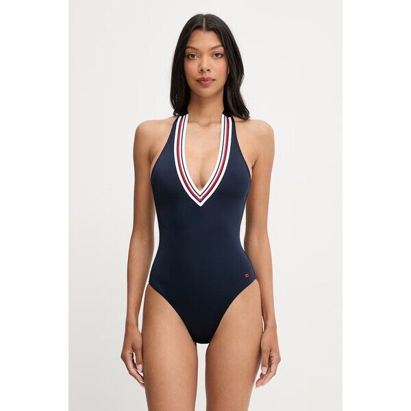 Tommy Hilfiger strój kąpielowy jednoczęściowy damski  granatowy UW0UW06356