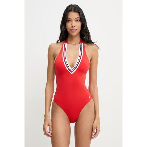 Tommy Hilfiger strój kąpielowy jednoczęściowy damski  czerwony UW0UW06356
