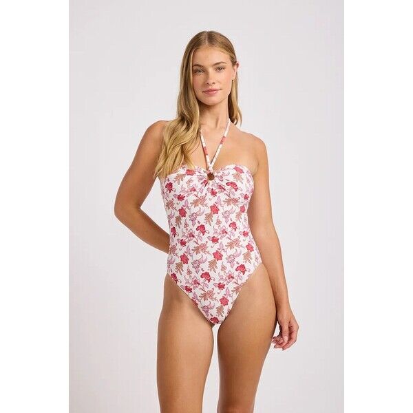 Seafolly strój kąpielowy jednoczęściowy damski Bandeau  różowy 11124-332 11124.332