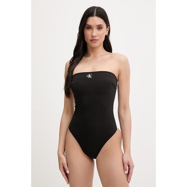 Calvin Klein strój kąpielowy jednoczęściowy damski  czarny LV00Q61108