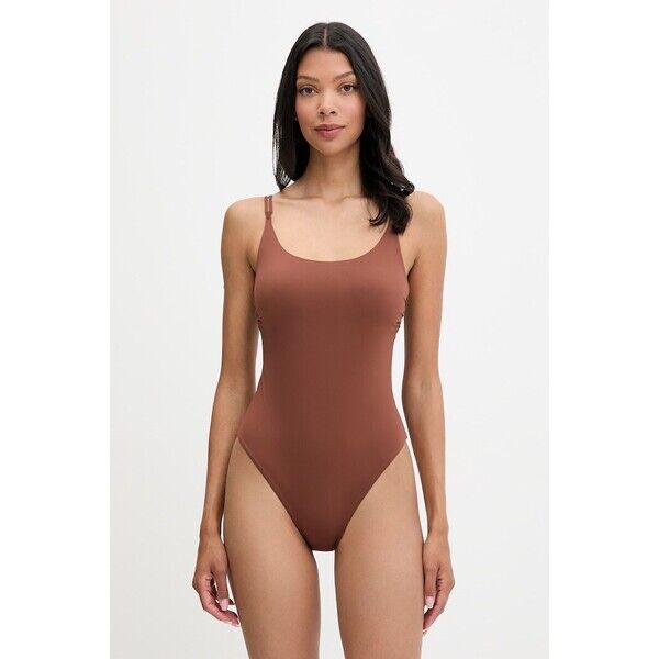 Max Mara Beachwear strój kąpielowy jednoczęściowy damski CAREZZA  brązowy 2616831119600