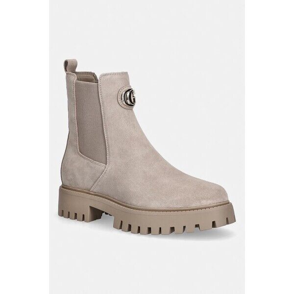 Guess sztyblety na platformie damskie zamszowe FIDA2  szare FLTF2D SUE10 FLTF2D.SUE10.GREY