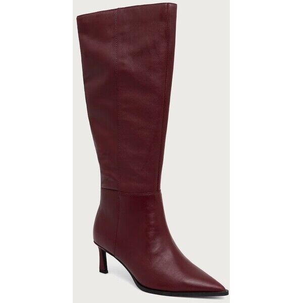 Steve Madden kozaki damskie skórzane Lucid  bordowe 11004848 11004848.622
