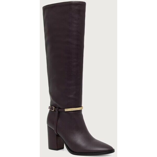 Marciano by Guess kozaki na słupku damskie skórzane  bordowe G6BZ30 L0229 G6BZ30.L0229.G4B2