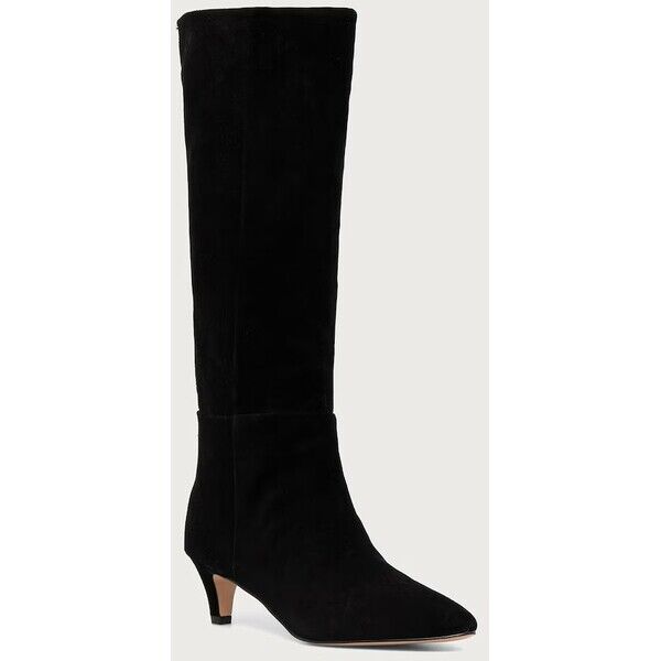 Twinset kozaki damskie zamszowe  czarne 262TCP140 262TCP140.00006