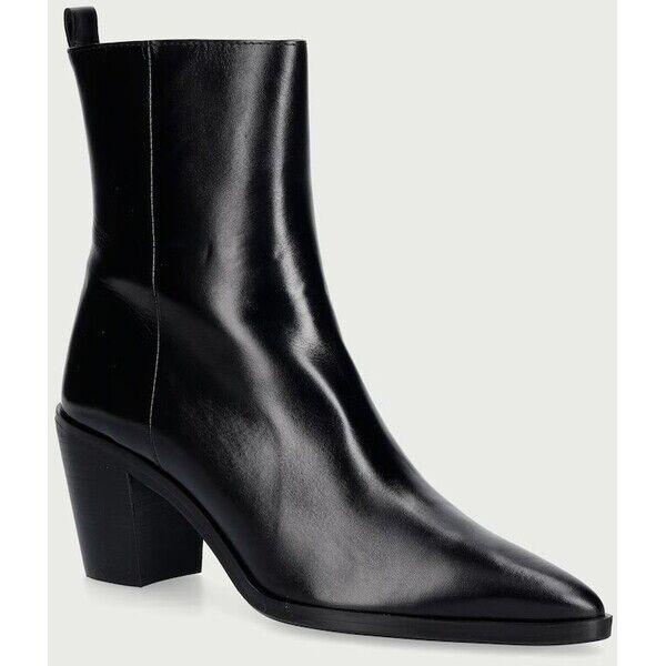 Billi Bi botki damskie skórzane Black calf 80  czarne B1295 B1295.080