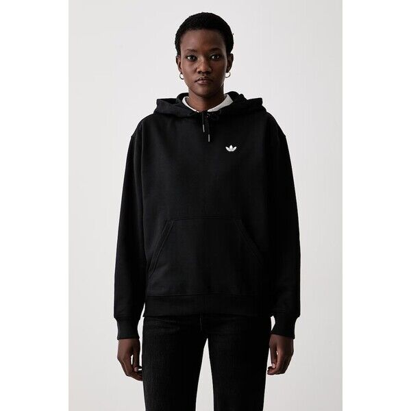 adidas Originals bluza z kapturem damska z bawełną Essentials  czarna KS4828 KS4828.