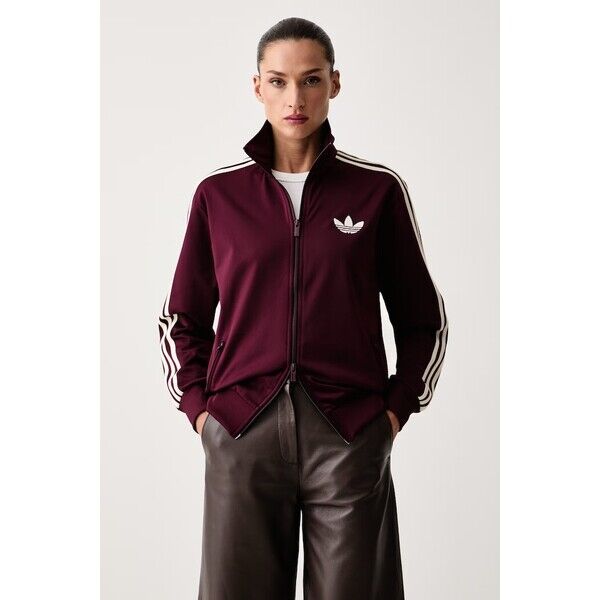 adidas Originals bluza rozpinana damska Firebird  bordowa LC6500