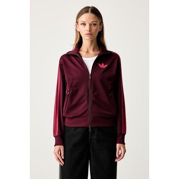 adidas Originals bluza rozpinana damska Firebird  bordowa KW0226