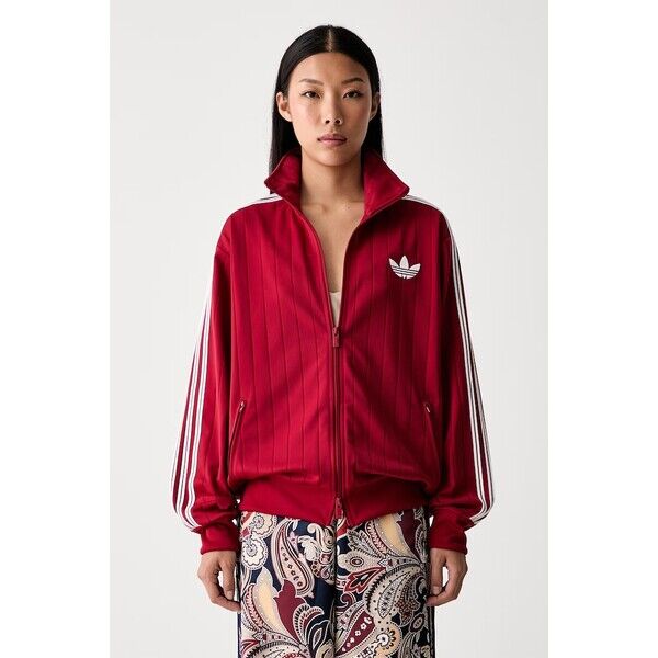 adidas Originals bluza rozpinana damska Firebird  czerwona KS9984