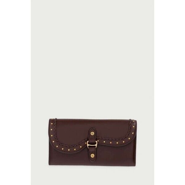 Lauren Ralph Lauren portfel damski skórzany  brązowy 432P18693