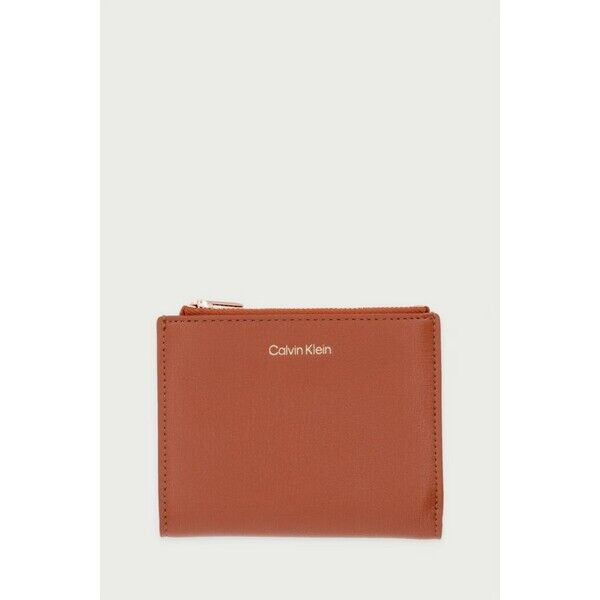 Calvin Klein portfel damski z imitacji skóry  pomarańczowy LV04F1135G