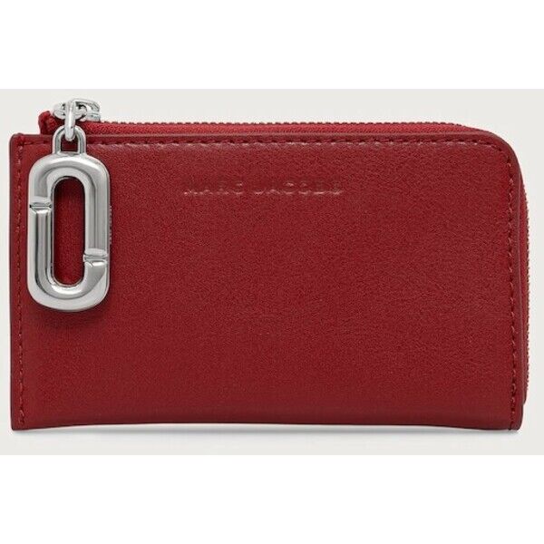 MARC JACOBS portfel damski skórzany TOP ZIP MULTI WALLET  czerwony 2P6SMP018S01