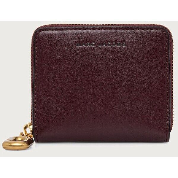 MARC JACOBS portfel damski skórzany SLIM COMPACT WALLET  bordowy 2P6SMP017S01