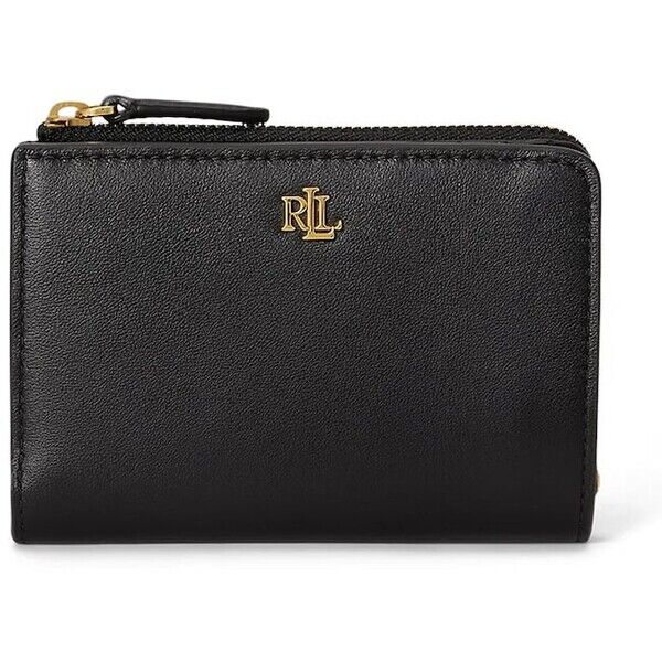 Lauren Ralph Lauren portfel damski skórzany  czarny 432P16735