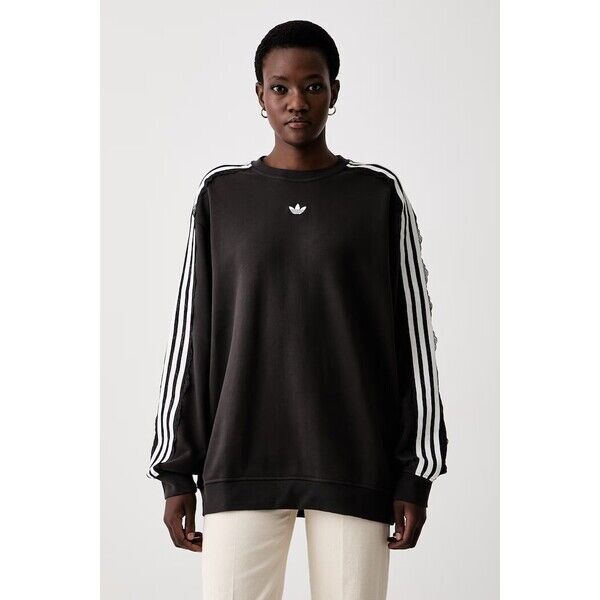 adidas Originals bluza damska bawełniana Lace Injection  brązowa LG4253
