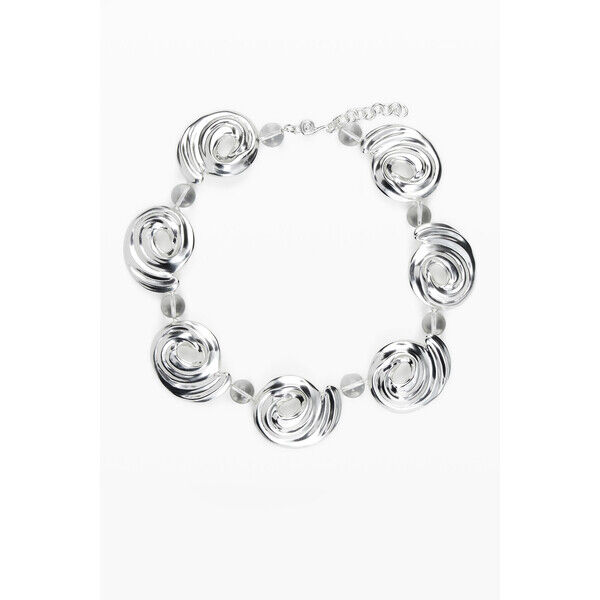 Desigual Naszyjnik spirale srebrzone Zalio 25SAGO322004U