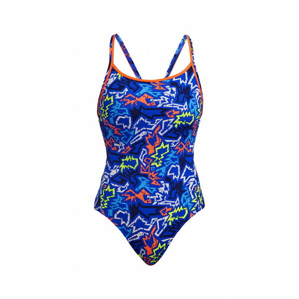 Damski strój pływacki Funkita - Diamond Back One Piece - Broken Hearts