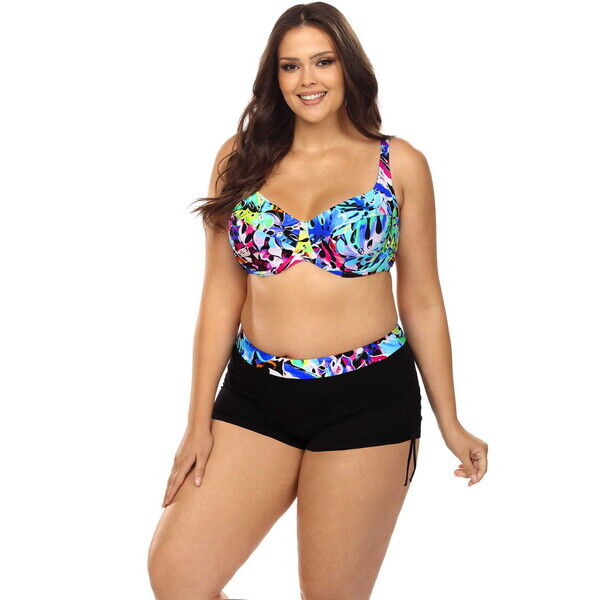 Lorin Dwuczęściowy strój kąpielowy Plus Size ze spodenkami L3113 D193-237CB
