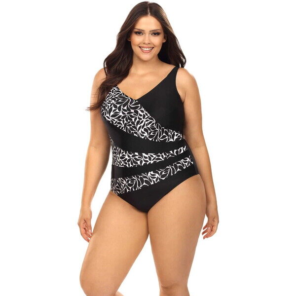 Lorin Jednoczęściowy kostium kąpielowy z kolekcji Plus Size L4452/2 D847-787E6