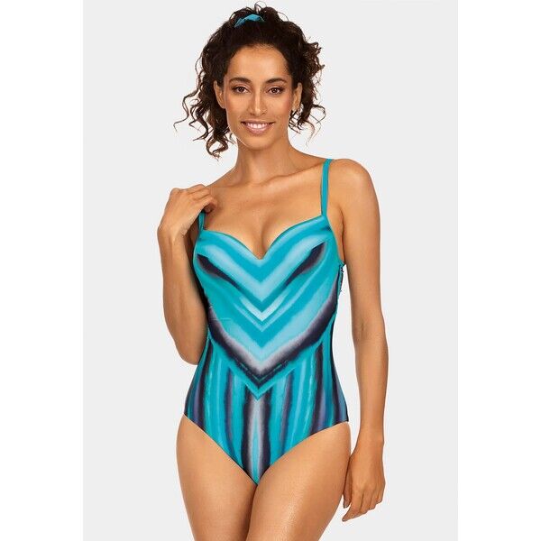 Feba Strój jednoczęściowy push-up Ocean print F28C/867 F28C/867/23