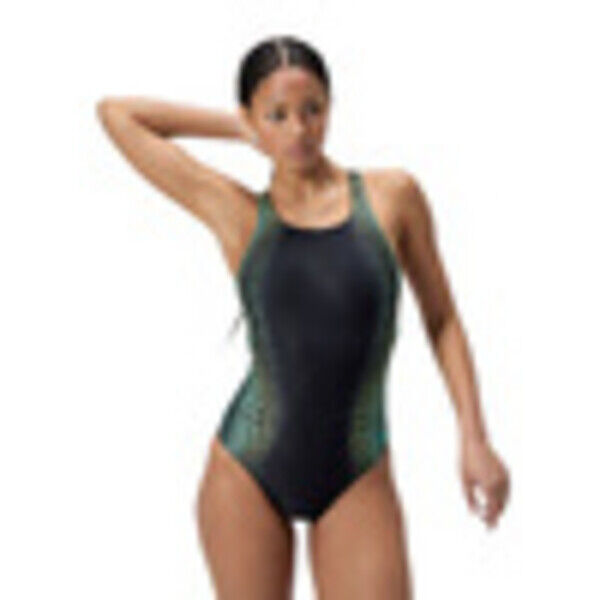 Strój kąpielowy jednoczęściowy damski na basen Speedo Medalist Green 8-00305516569