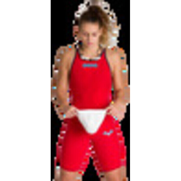 Strój startowy pływacki damski Arena Powerskin Carbon Air2 Open Back Red 00112845