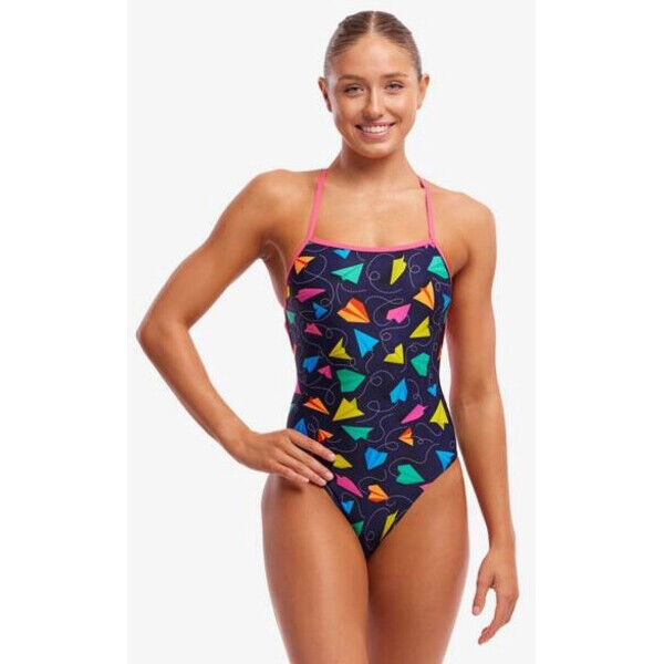 FUNKITA Strój kąpielowy damski jednoczęściowy STRAPPED IN ONE PIECE fly bye FKS034L7199316