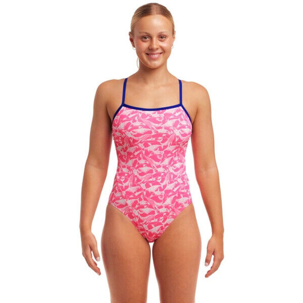 FUNKITA Strój kąpielowy damski jednoczęściowy SINGLE STRAP ONE PIECE beached bae FS15L71707