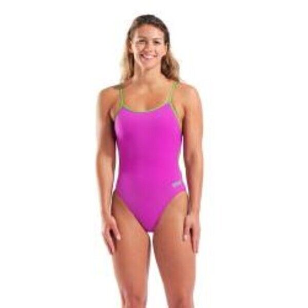 Strój kąpielowy damski Arena W Swimsuit Lace Back Solid 004651/966