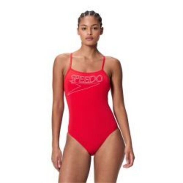 Strój kąpielowy damski Speedo End+ Logo Thin Strap 8-A000115005