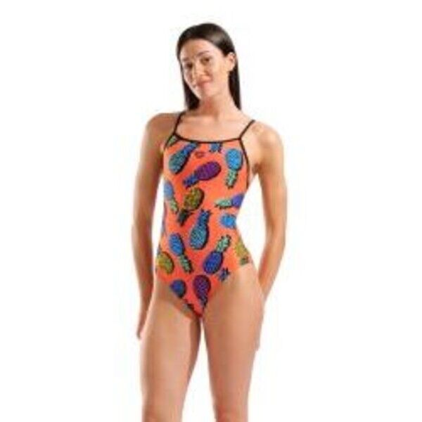 Strój kąpielowy damski Arena Pineapples Swimsuit Tie Back 010706/350