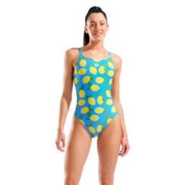 Strój kąpielowy damski Arena Lemons Swimsuit Lace Plus Back 010704/858