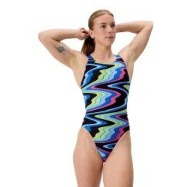Strój kąpielowy damski Speedo Fl Printed Leaderback Af 8-00515918776