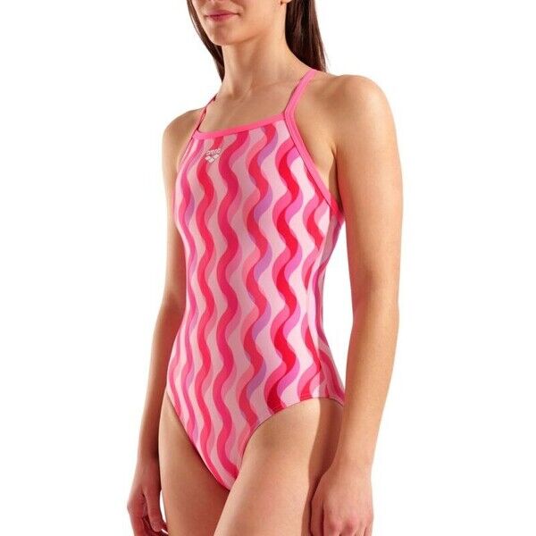 Strój kąpielowy damski Arena Ripple Print Swimsuit Lightdrop 010980/990