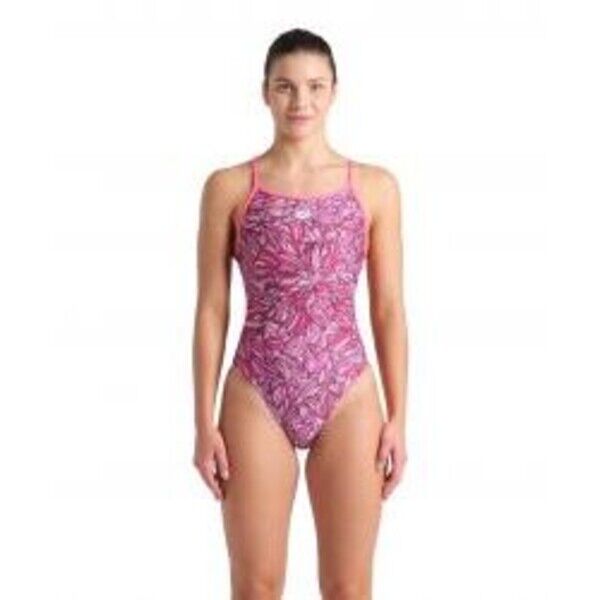 Strój kąpielowy Arena Pink Dahlia Swimsuit Lace 008800/950