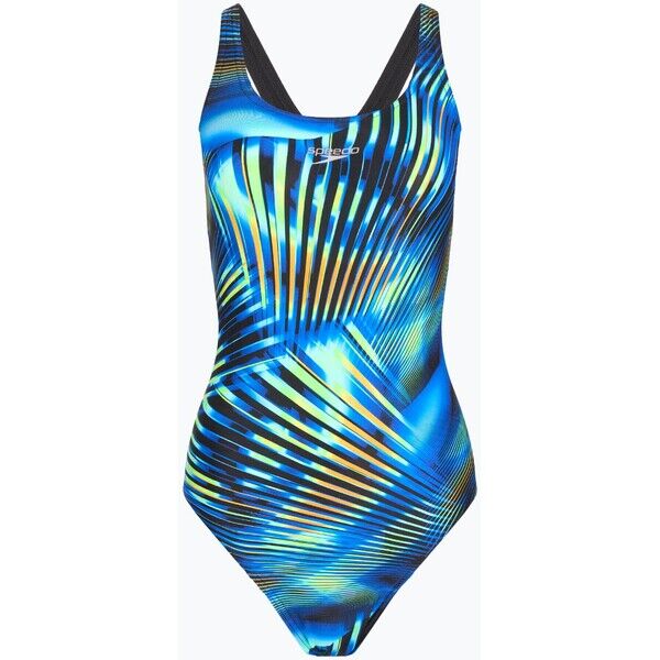 Strój pływacki jednoczęściowy damski Speedo Printed Medalist black/blue