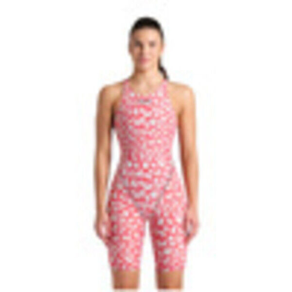 Strój startowy pływacki damski Arena Powerskin St Next Open Back Leopard Skin 006349878