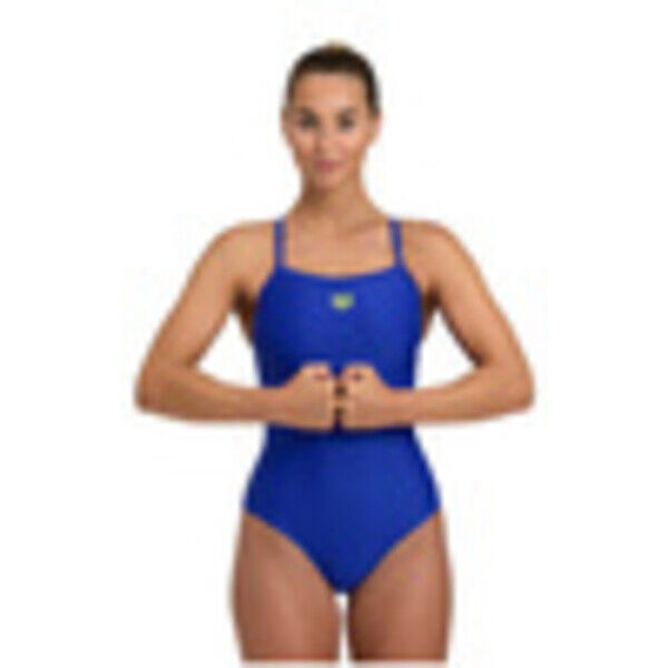 Strój kąpielowy damski Arena Women's Solid Swimsuit Lightdrop Back Neon Blue 005909800