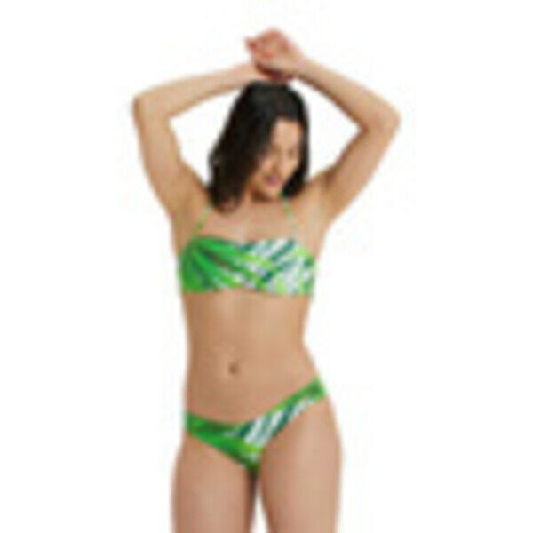 Strój kąpielowy damski Arena Women's Bikini Bandeau Allover Leaf Multi 005181600